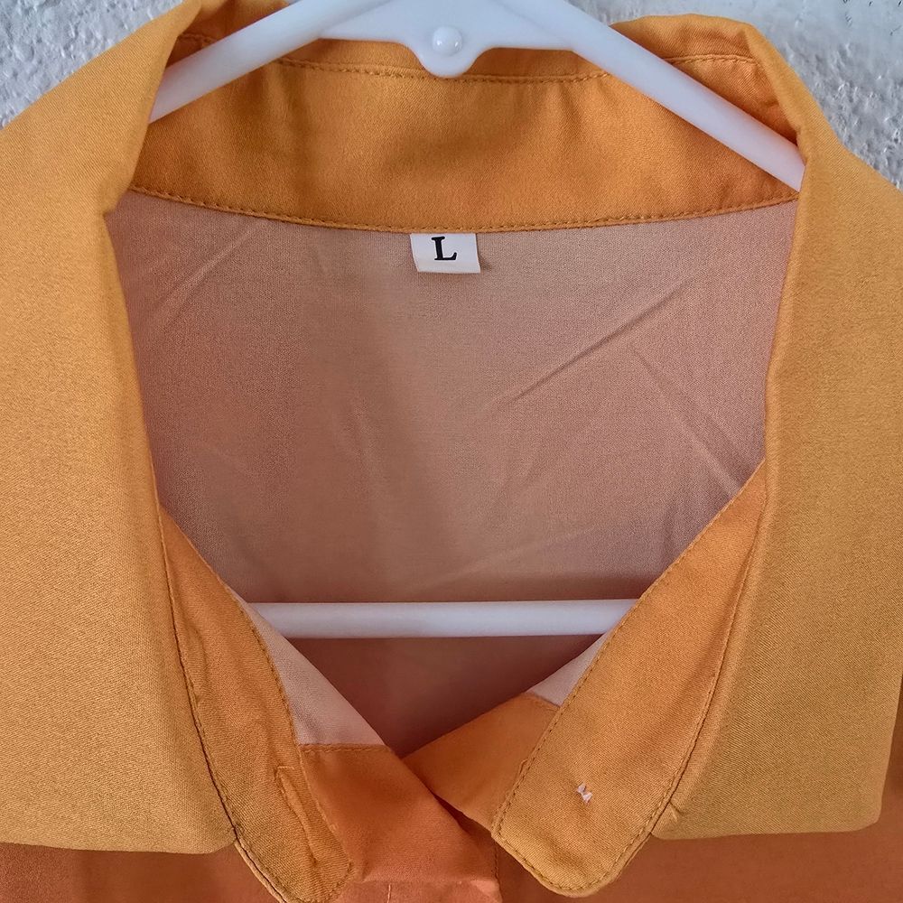 Orange and Red Ombre Button-Up Shirt - Retro - Picture 4 of 5